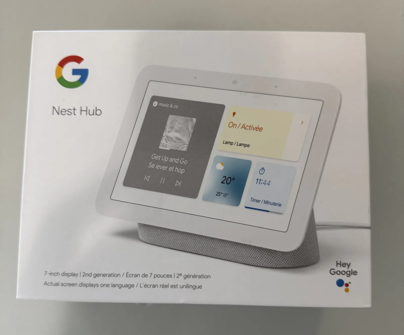Google Nest Hub 2nd Gen – Chalk White – For Parts or Repair